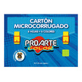 Carpeta Con Cartón Micro corrugado 26 X 36 cm 6 Pliegos 6 Colores PROARTE Colores Surtidos 