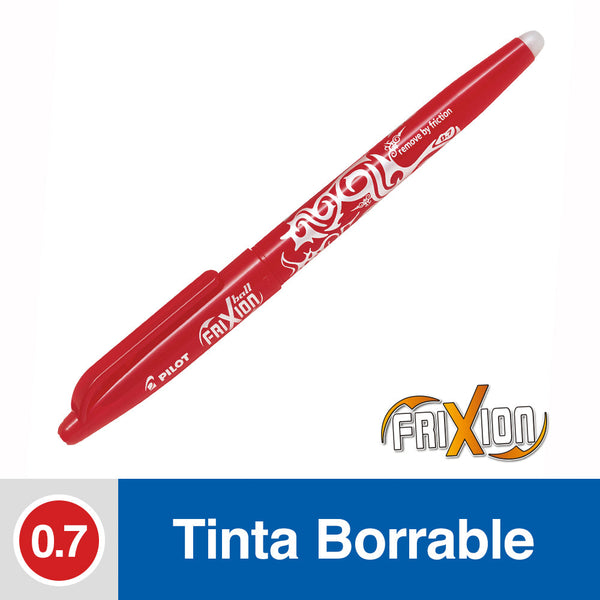 Bolígrafo Borrable 0.7 mm Frixion Ball Rojo PILOT Rojo 