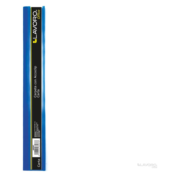 Carpeta Con Accoclip Carta Vinil Transparente Azul LAVORO Azul / Transparente 