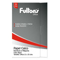 Papel Calco Maquina Oficio Negro 25 Hojas FULTONS Negro 