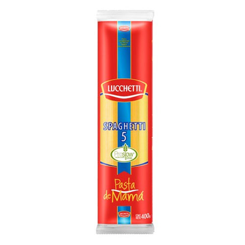Fideo Spaghetti Bolsa 400 Gr N5 LUCCHETTI 
