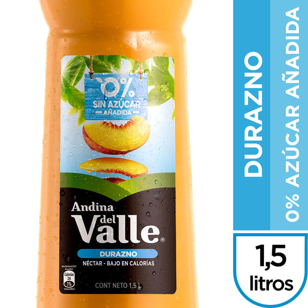 Jugo Nectar En Botella Ligth 1.5 Lt Durazno ANDINA DEL VALLE 