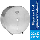 Dispensador Papel Higienico Acero Inoxidable Jumbo ELITE PROFESSIONAL 