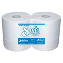 Toalla Papel Hoja Simple 250 Mt 2 Rollos Jumbo SUITE 