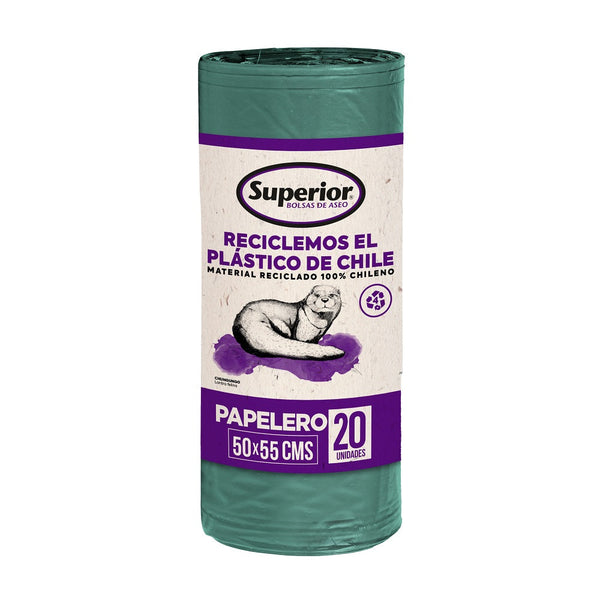 Bolsa Basura Rollo 50X55 20 Un Papelero SUPERIOR 