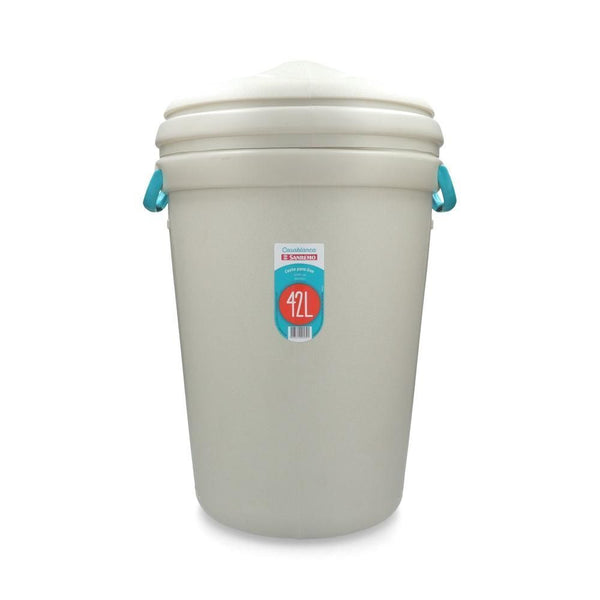 Basurero Plastico Con Tapa 42 Lt SANREMO 