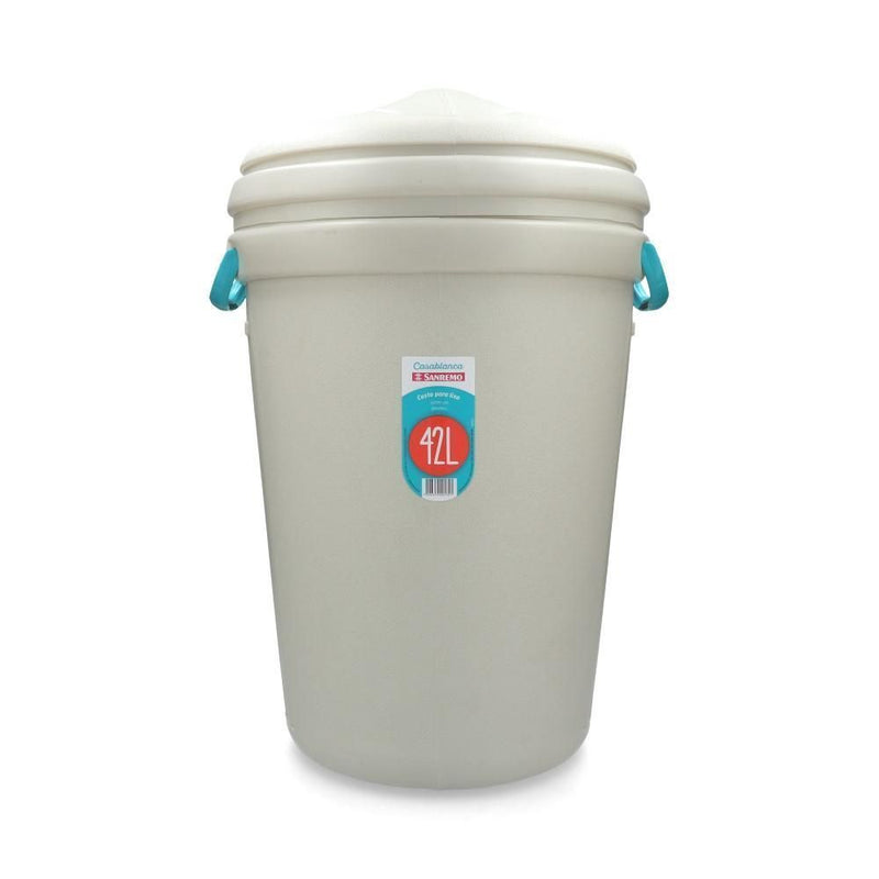 Basurero Plastico Con Tapa 42 Lt SANREMO 