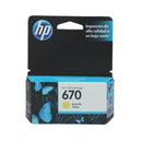 Cartucho Tinta 670 Cz116Al Yellow 3525/4615/4625/5525 HP Amarillo 