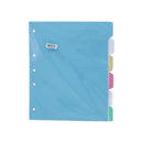 Separador Carta 6 Posiciones Cartulina Satinado BANGRAFICA Colores Surtidos 