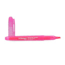 Destacador Bolsillo Rosado Punta Biselada Fina DIMERC 