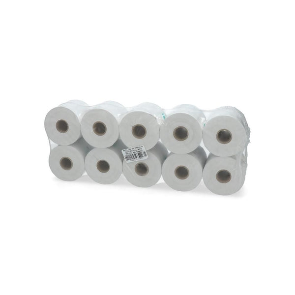 Rollo Papel Termico Paquete 80 Mm X 80 Mt X 2.5 Cm 55 Gr 10 Un ENGATEL Blanco 