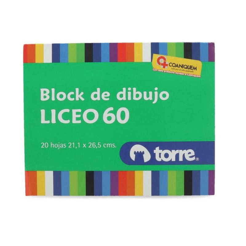 Block Dibujo N60 Liceo 20 Hj TORRE 