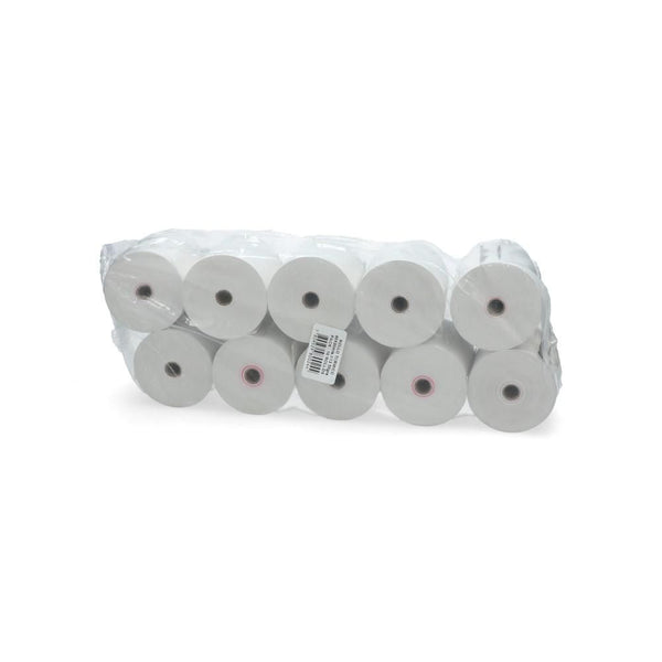 Rollo Papel Termico Paquete 80 Mm X 80 Mt X 13 Cm 55 Gr 10 Un ENGATEL Blanco 
