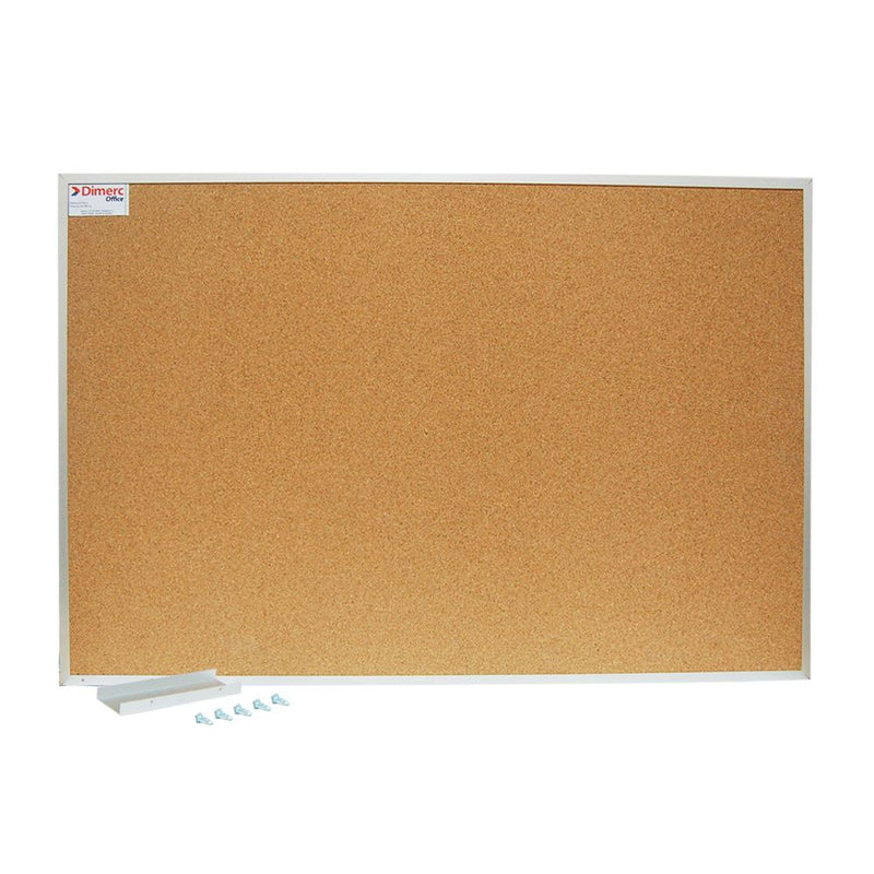 Pizarra Corcho Marco Aluminio 60 X 90 cm DIMERC Café / Metálico 