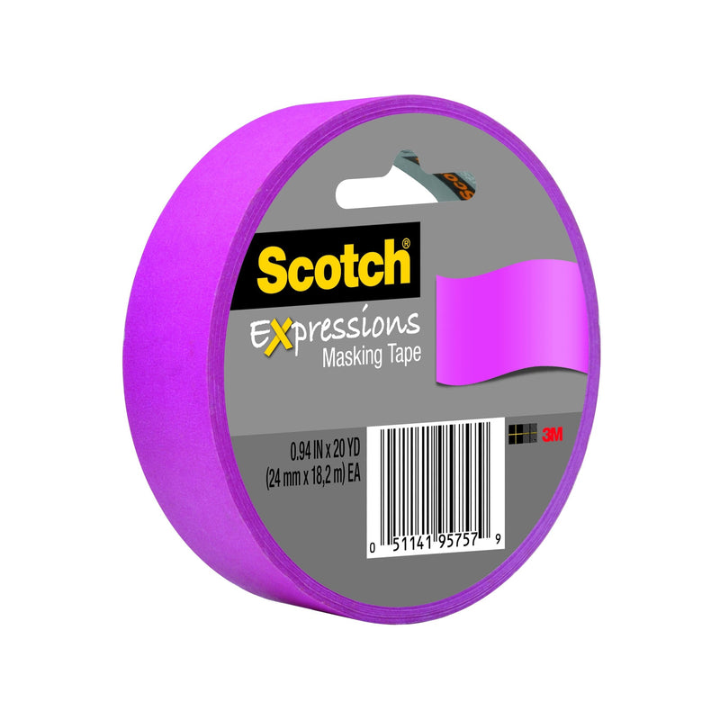 Cinta Enmascarar Scotch 24 mm X 18 mt Fucsia 3M Fucsia 