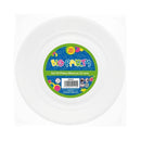 Plato Plástico Blanco 22 cm 20 Un BIG PARTY Blanco 