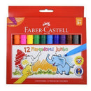 Marcador Jumbo 12 Colores FABER CASTELL 