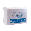 Toalla Papel Interfoliado Hoja Simple Extra Blanca 250 Un 18 Paquetes SUITE 