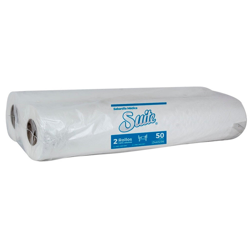 Sabanilla Medica Rollo 2 X 50 mi Extra Blanco SUITE 